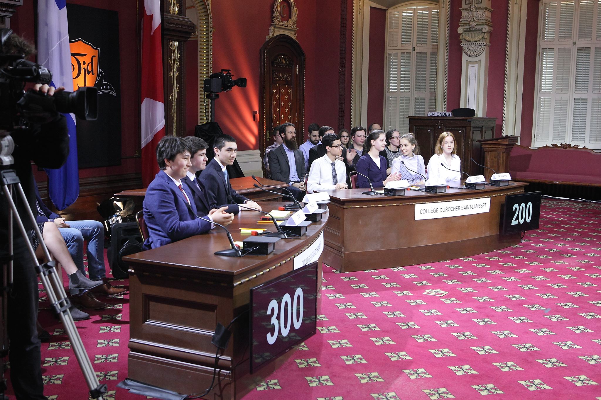Pointage final de la finale secondaire. © Collection Assemblée nationale, photographe Marc-André Grenier. – à Assemblée nationale du Québec.