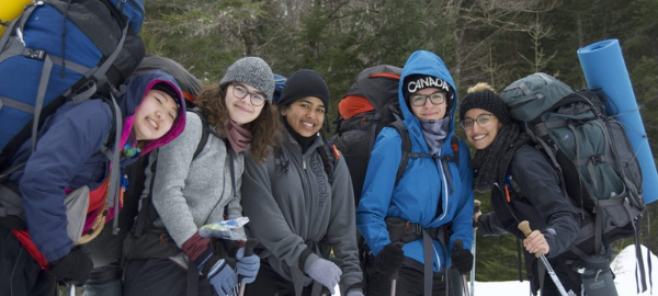 Photo : Laura Ducharme - Un groupe d'étudiants du Collège Brébeuf